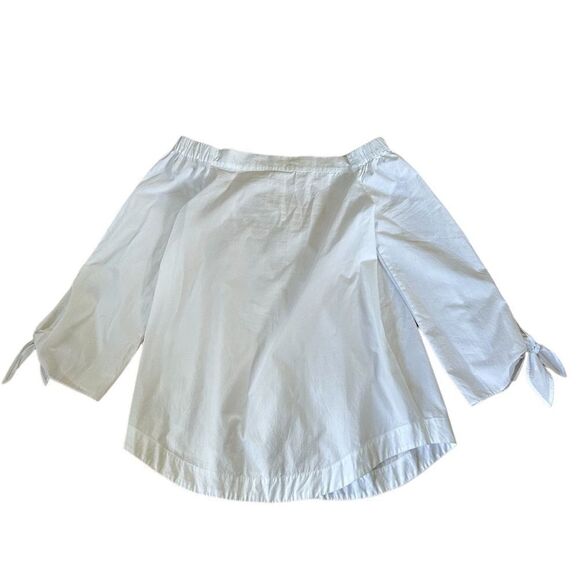 Free People White Show Me Some Shoulder Off Shoulder Cotton Blouse Small NWOT - Picture 4 of 11